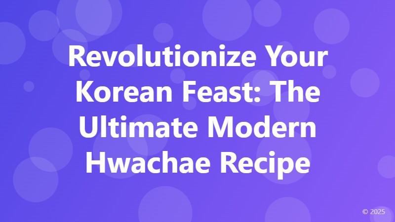 Revolutionize Your Korean Feast: The Ultimate Modern Hwachae Recipe